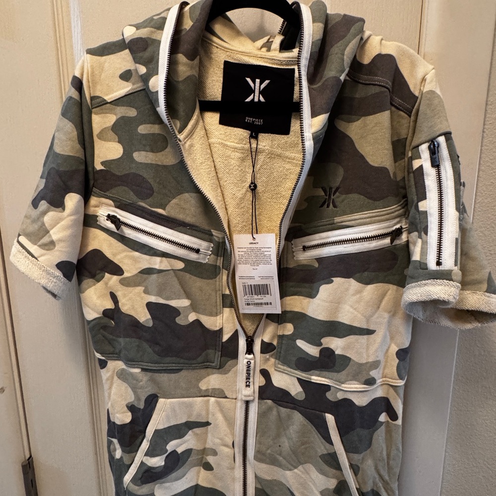 Onepiece Army Cargo short Jumpsuit